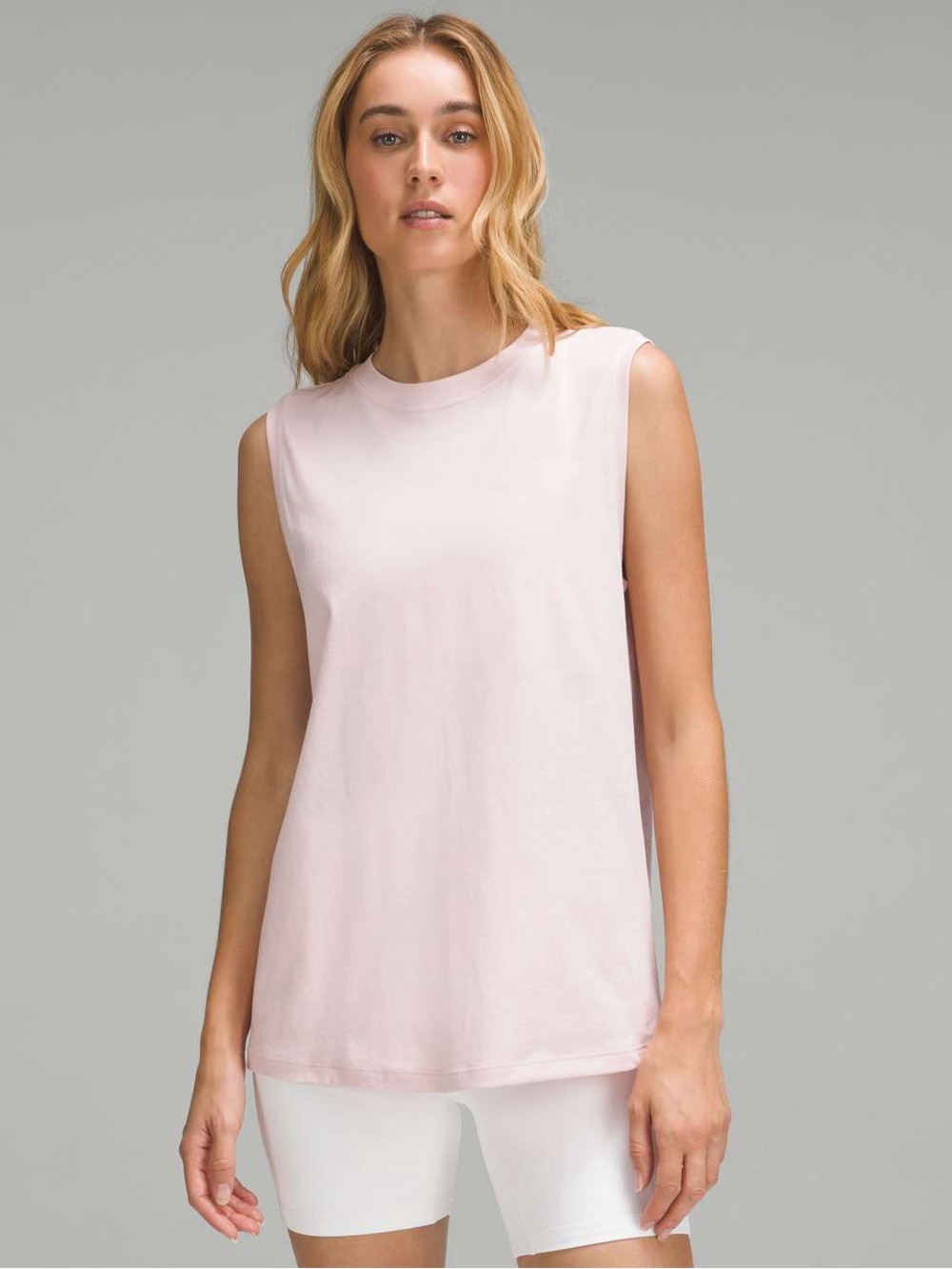Lululemon Sz S All Yours Blush Pink Relaxed Tank Top